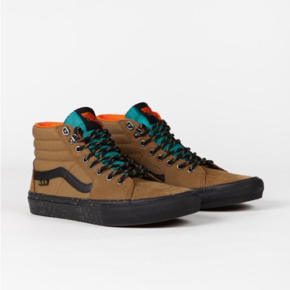 NWT IN BOX Vans Sk8 High Outdoor (RARE) Men's High-Top Sneakers - Tan and Black
